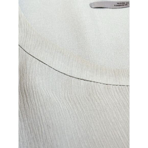 Ports 1961 Gray Silk Midi Dress Sequin Detail Size 6 - Picture 5 of 10